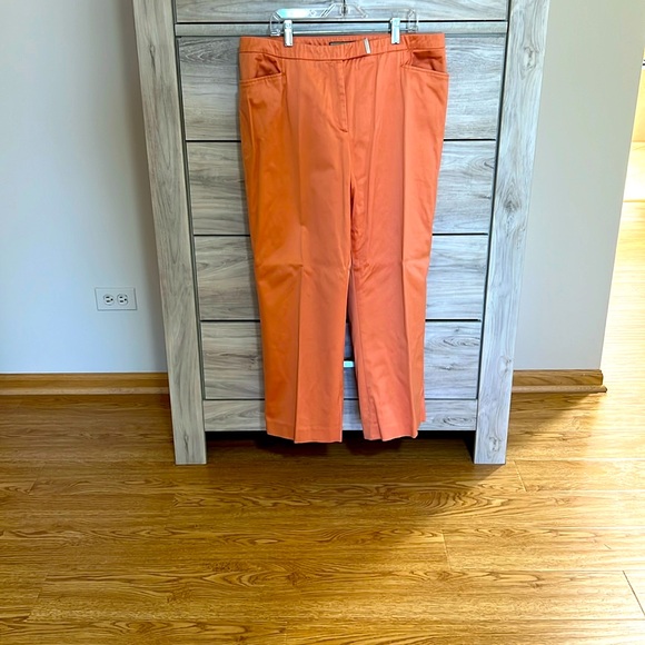 Thalian - Peach Cropped Pants - Orange - Size 12 - Picture 1 of 12